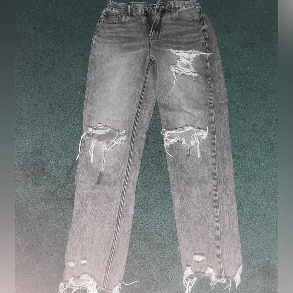 American Eagle Outfitters Kids Ripped Gray Jeans